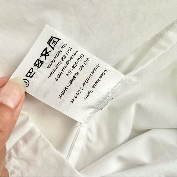 GAUGE81 Sparta Deep Plunge Mini Dress in White Size XS - Picture 11 of 11